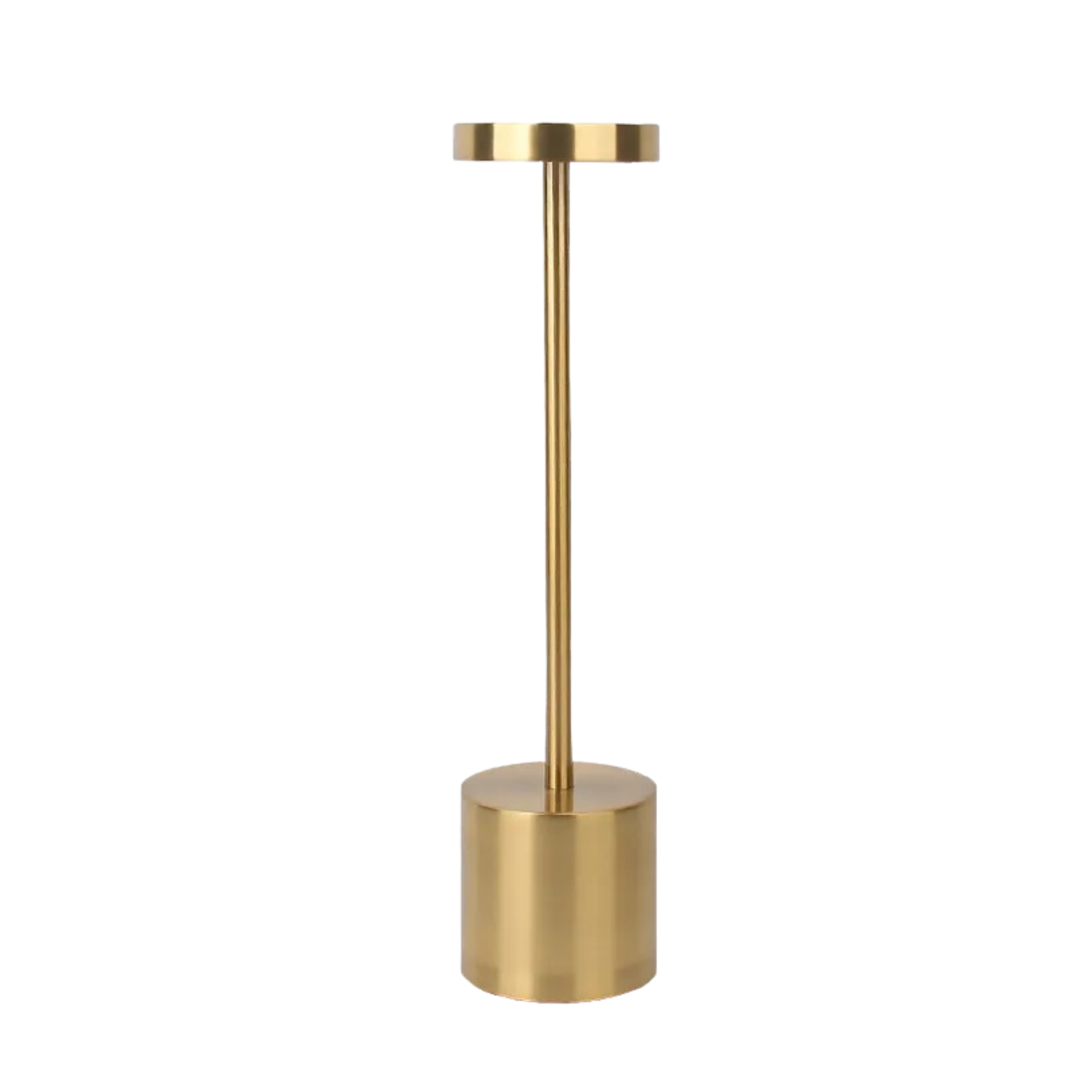 Minimal Brass Cordless Touch Table Lamp - Gold