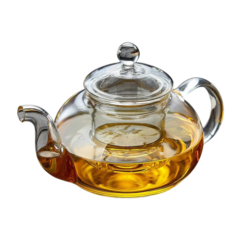 Clear Glass Teapot with Infuser