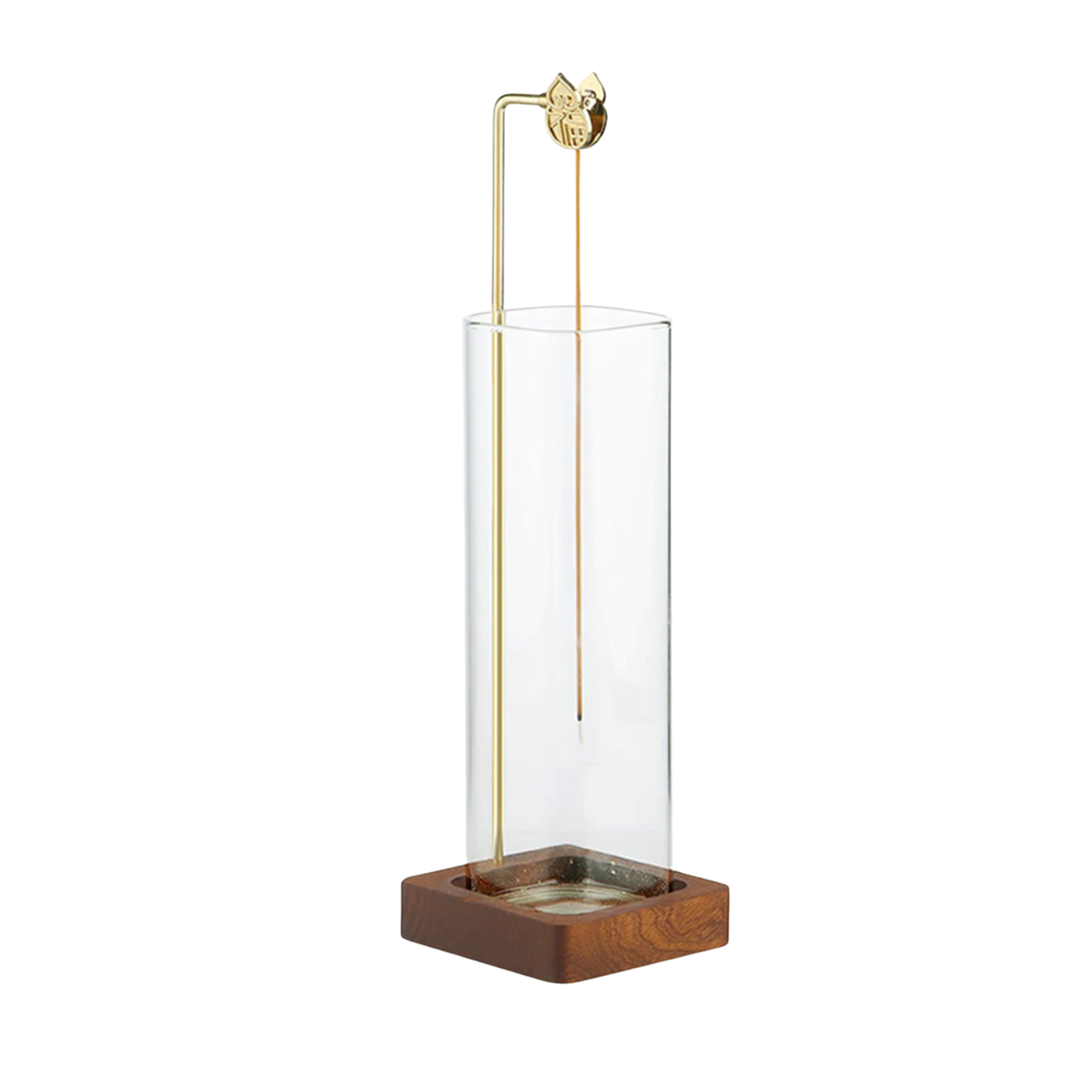 Glass Cylinder Incense Burner Stand