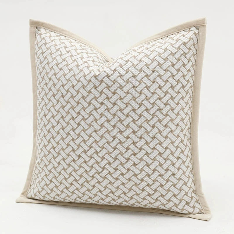 Oatmeal Woven Pillow Covers - Style 9 / 30x50cm
