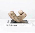 Abstract Stone Arc Sculpture