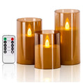 Gold LED Candle Set with Remote - Gold