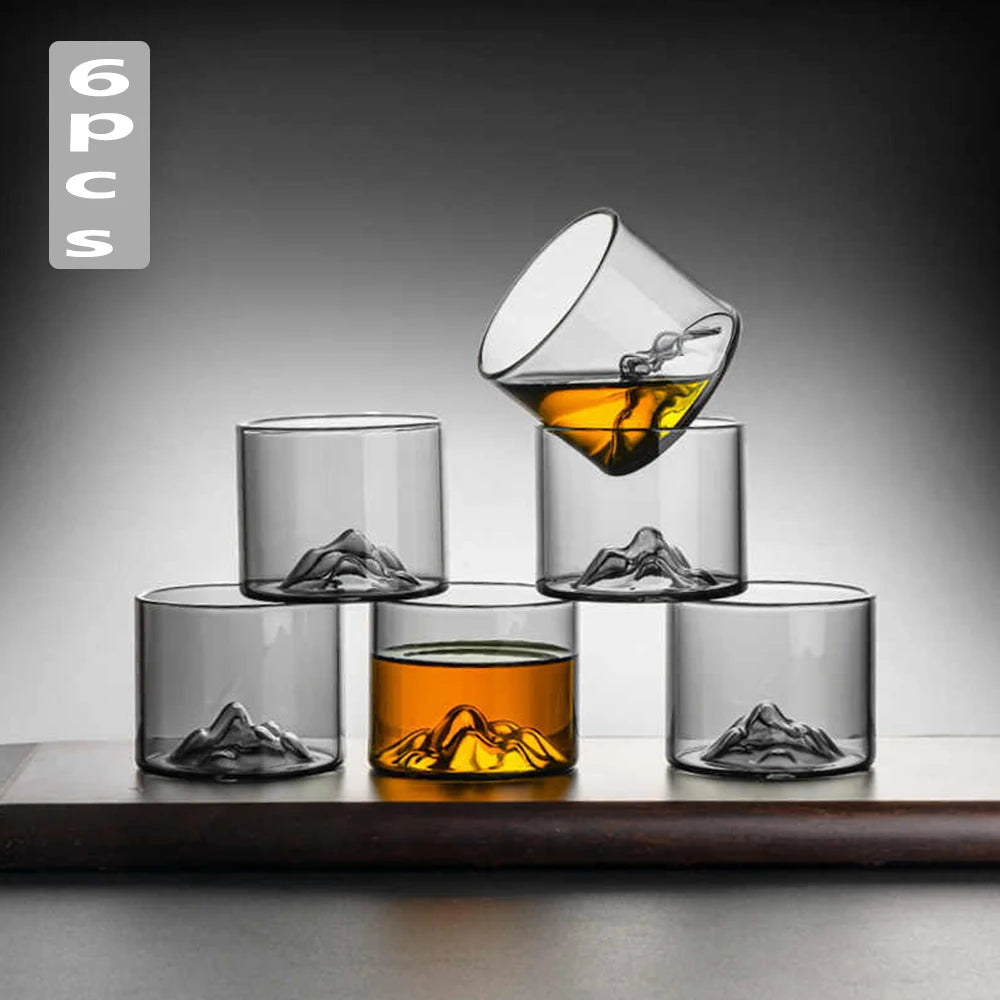 Mountain Whiskey Glass - 6pcs set