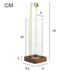 Glass Cylinder Incense Burner Stand