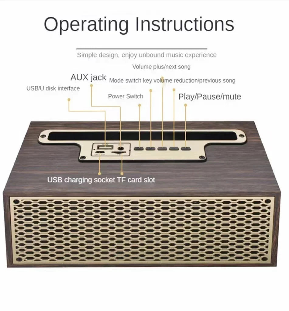 Retro Wireless Bluetooth Speaker