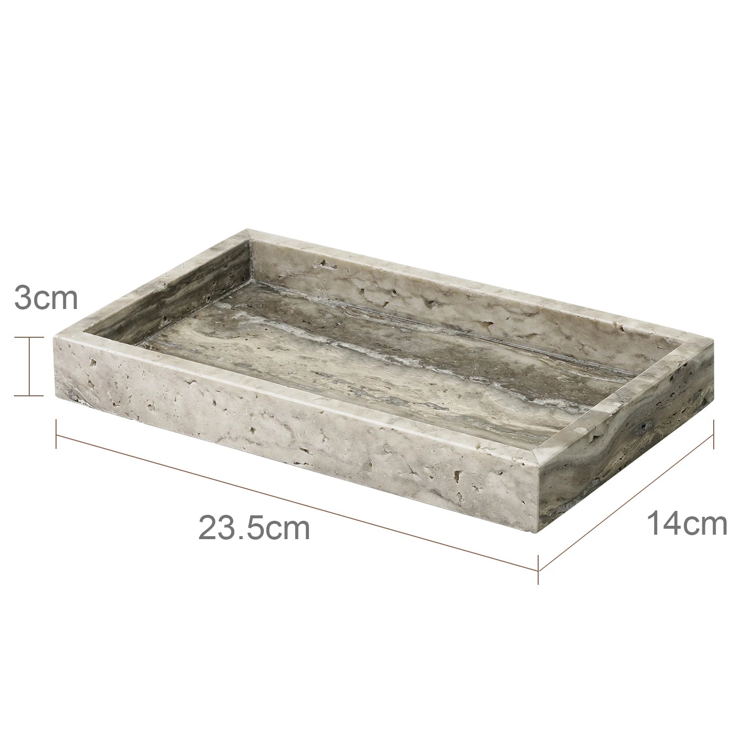 Travertine Bath Accessories - Tray C