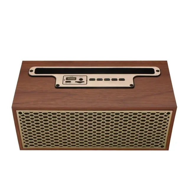 Retro Wireless Bluetooth Speaker - Mahogany