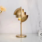 Modern Brass Dome Table Lamp - Gold