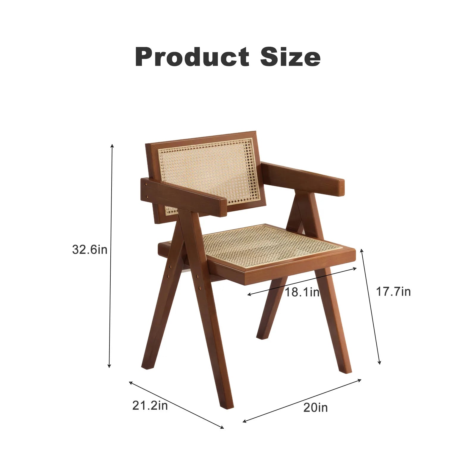 Mid-Century Wooden Lounge Chair Set