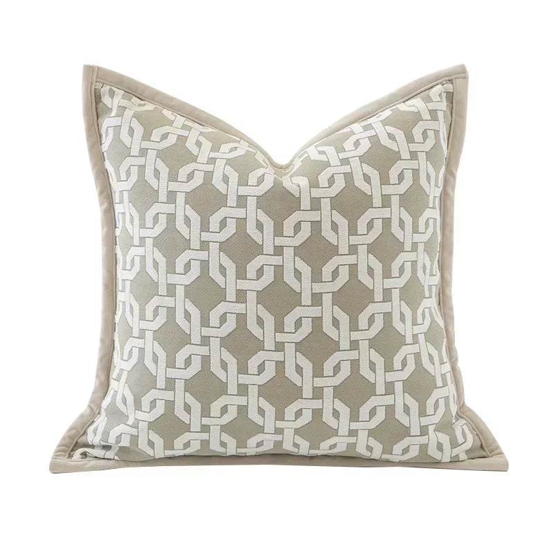 Oatmeal Woven Pillow Covers - Style 3 / 30x50cm