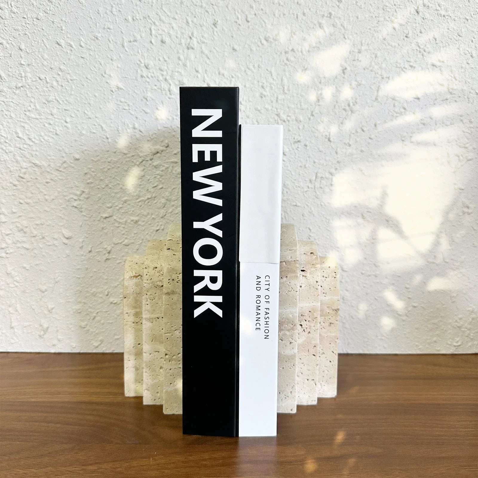 Travertine Arch Bookends