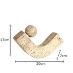 Abstract Stone Arc Sculpture