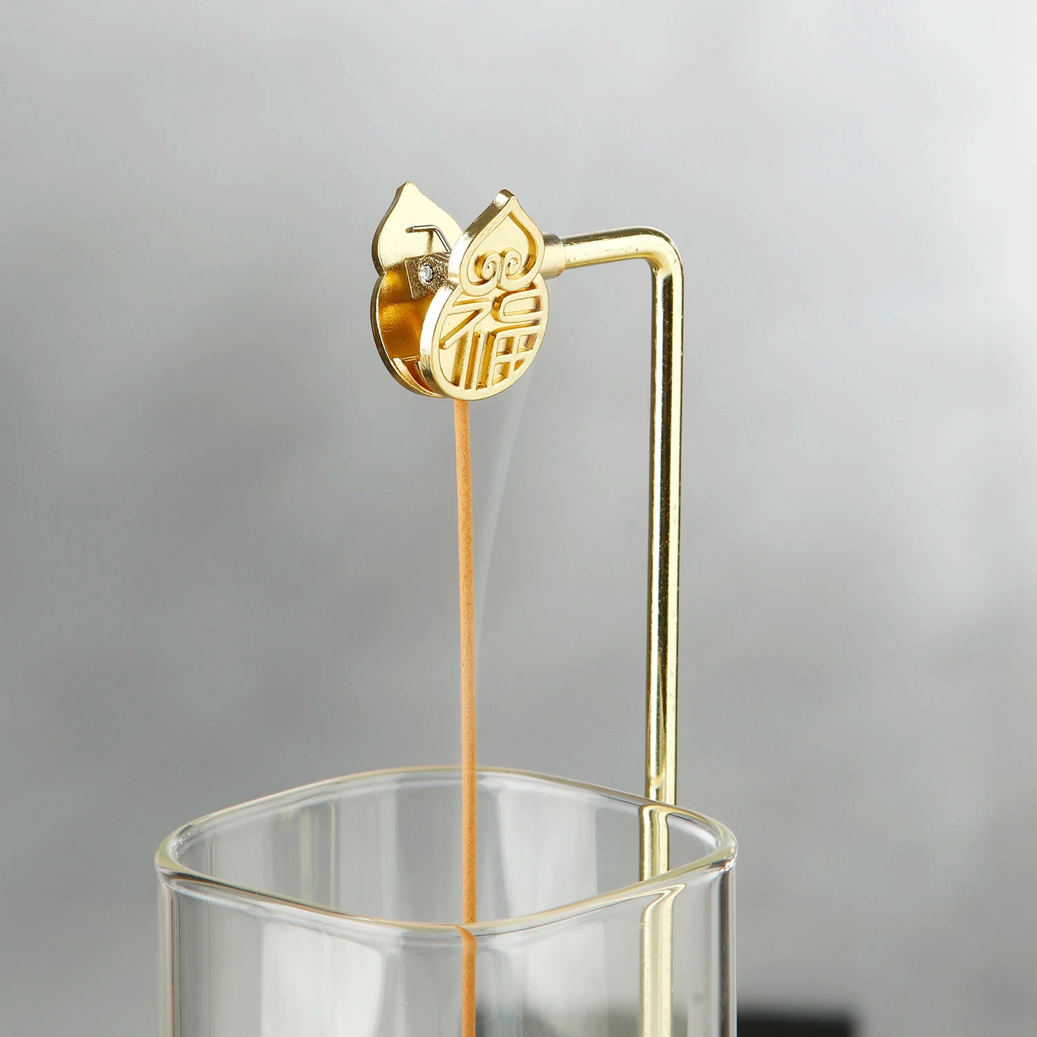 Glass Cylinder Incense Burner Stand