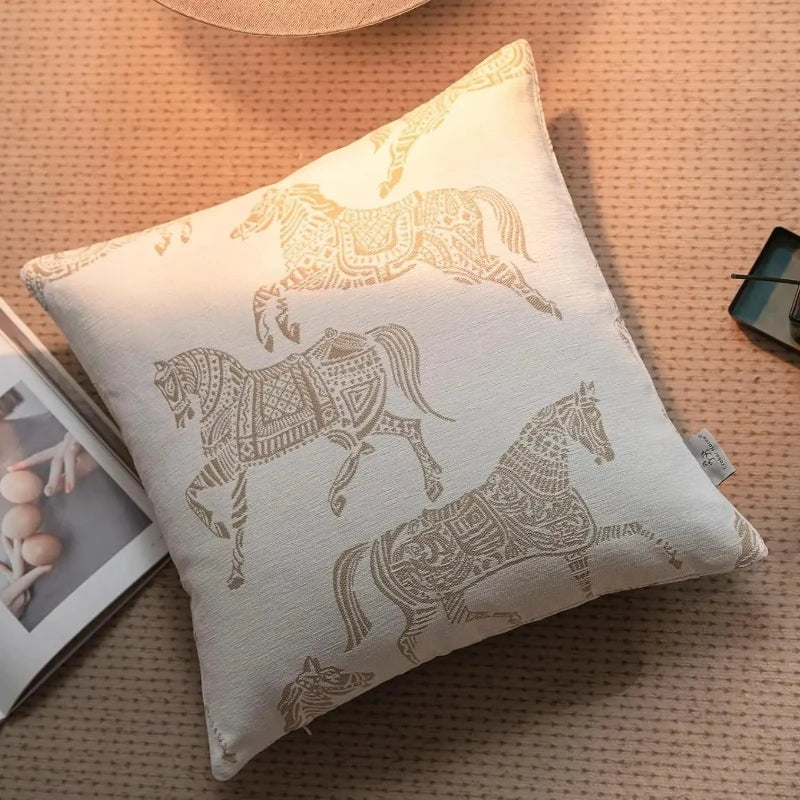 Oatmeal Woven Pillow Covers - Style 15 / 50x50cm