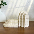 Travertine Arch Bookends