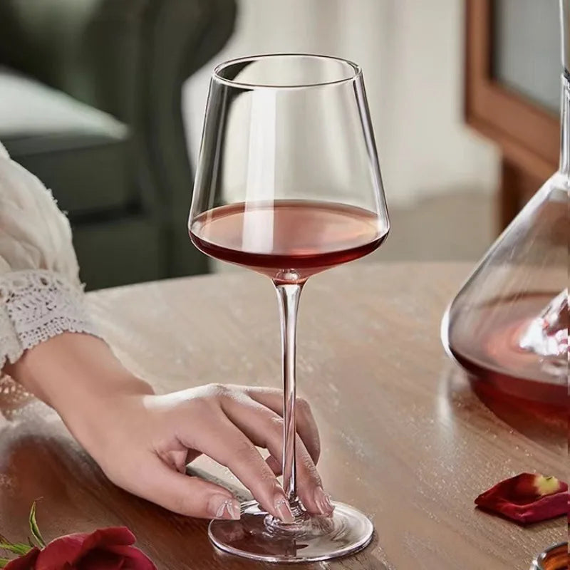 Burgundy Wine Glasses Set