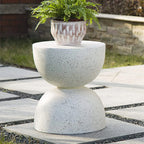 Sculpted Terrazzo Side Table