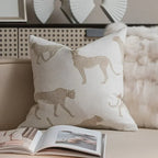 Oatmeal Woven Pillow Covers - Style 14 / 45x45cm