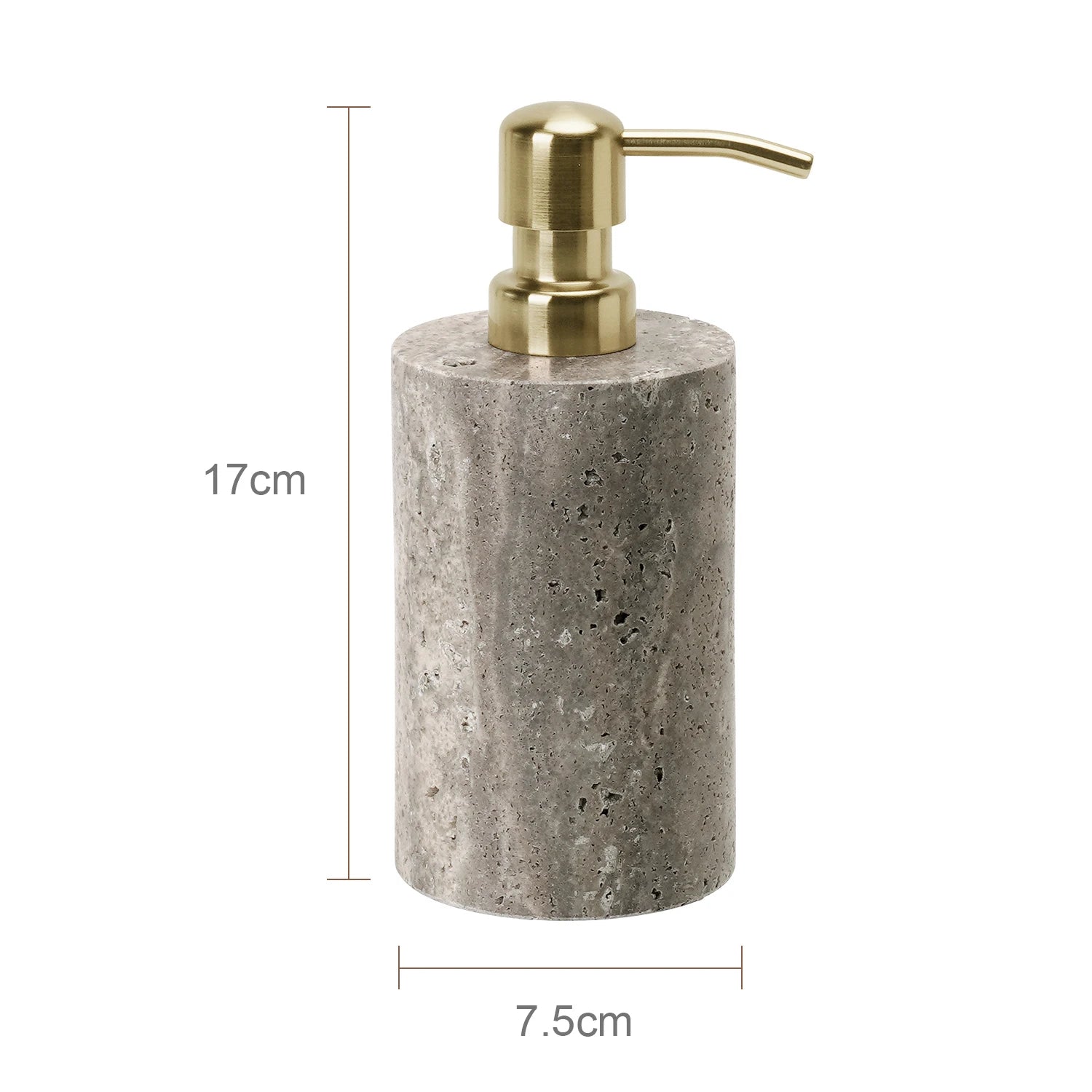 Travertine Bath Accessories - Soap Dispenser B