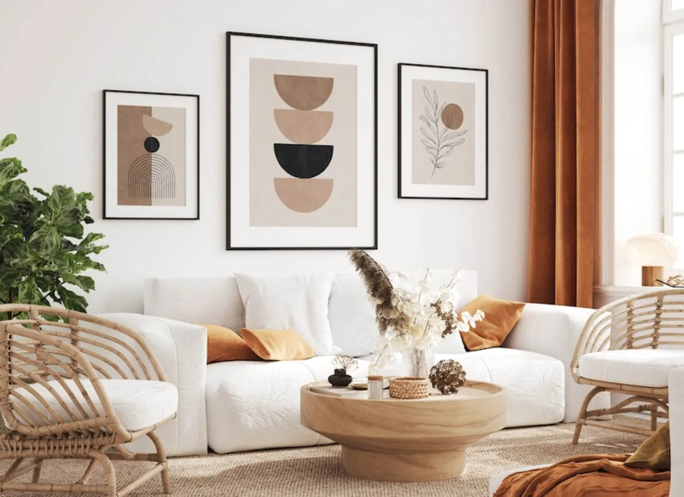 Modern Bohemian Wall Art Set