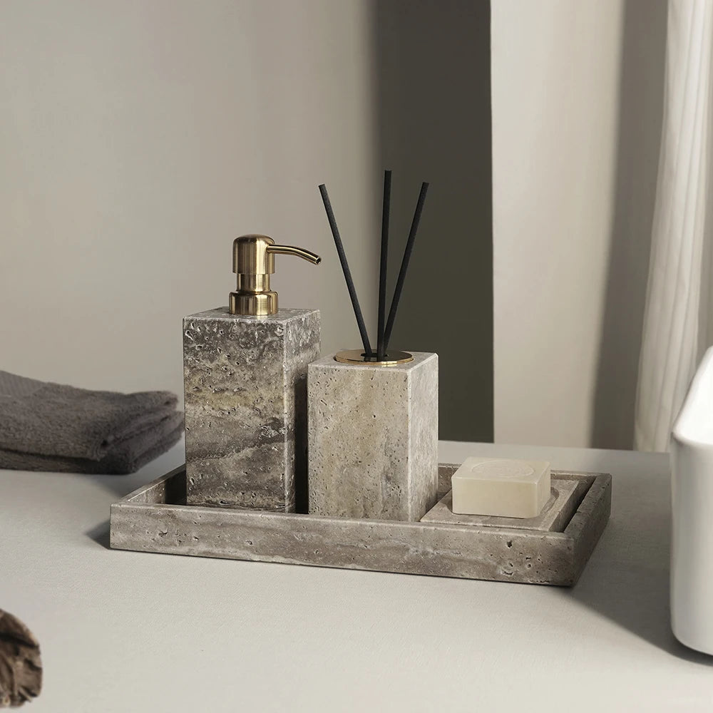 Travertine Bath Accessories