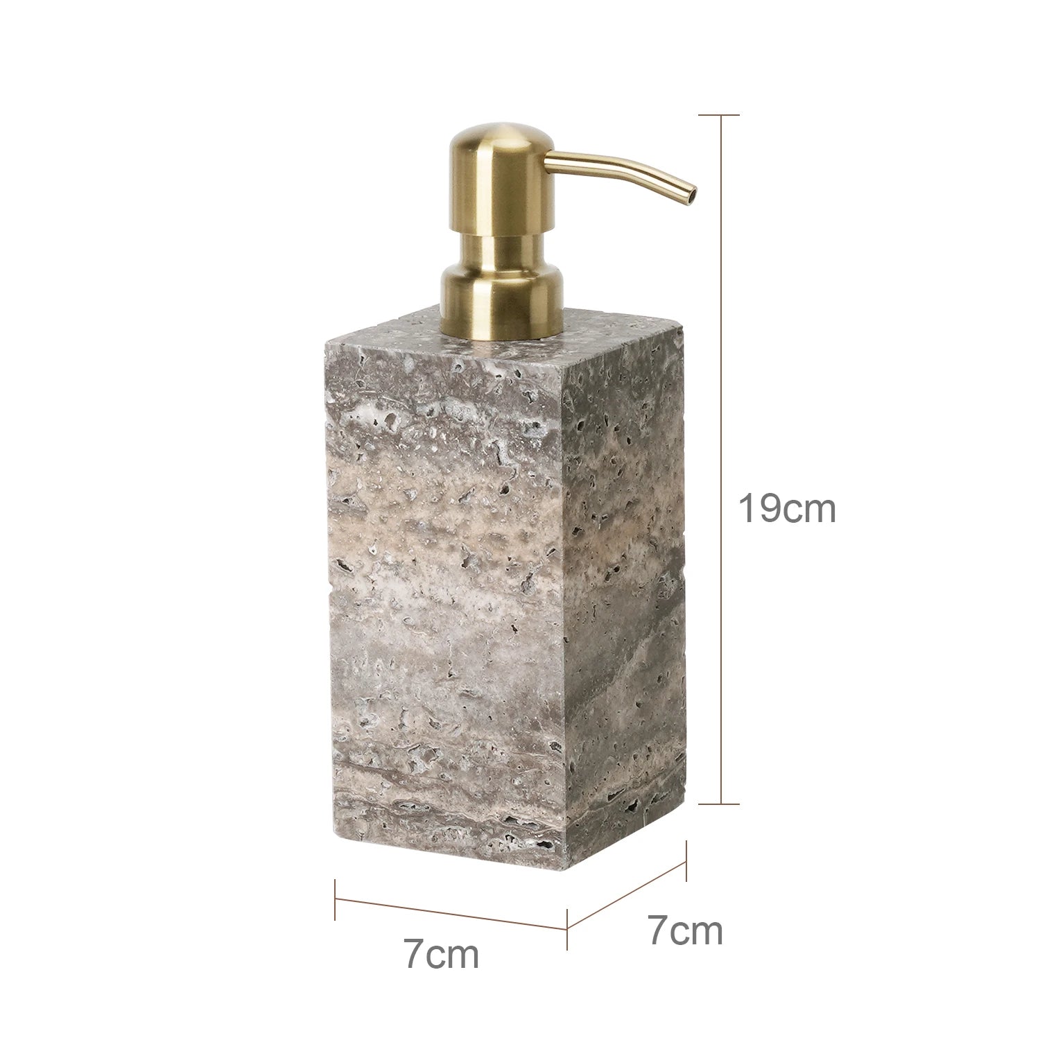 Travertine Bath Accessories - Soap Dispenser