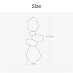 Stacked Wood Balance Sculpture