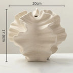 Organic Form Sculptural Vase - L(20x17.8cm)