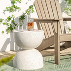 Sculpted Terrazzo Side Table