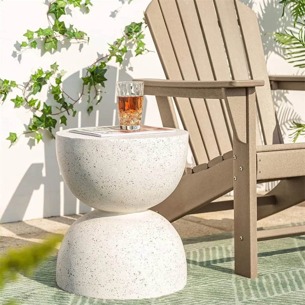 Sculpted Terrazzo Side Table