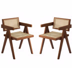 Mid-Century Wooden Lounge Chair Set