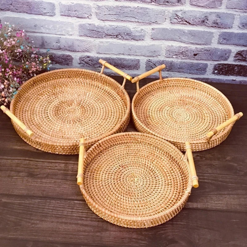 Artisan Rattan Serving Tray