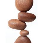 Stacked Wood Balance Sculpture