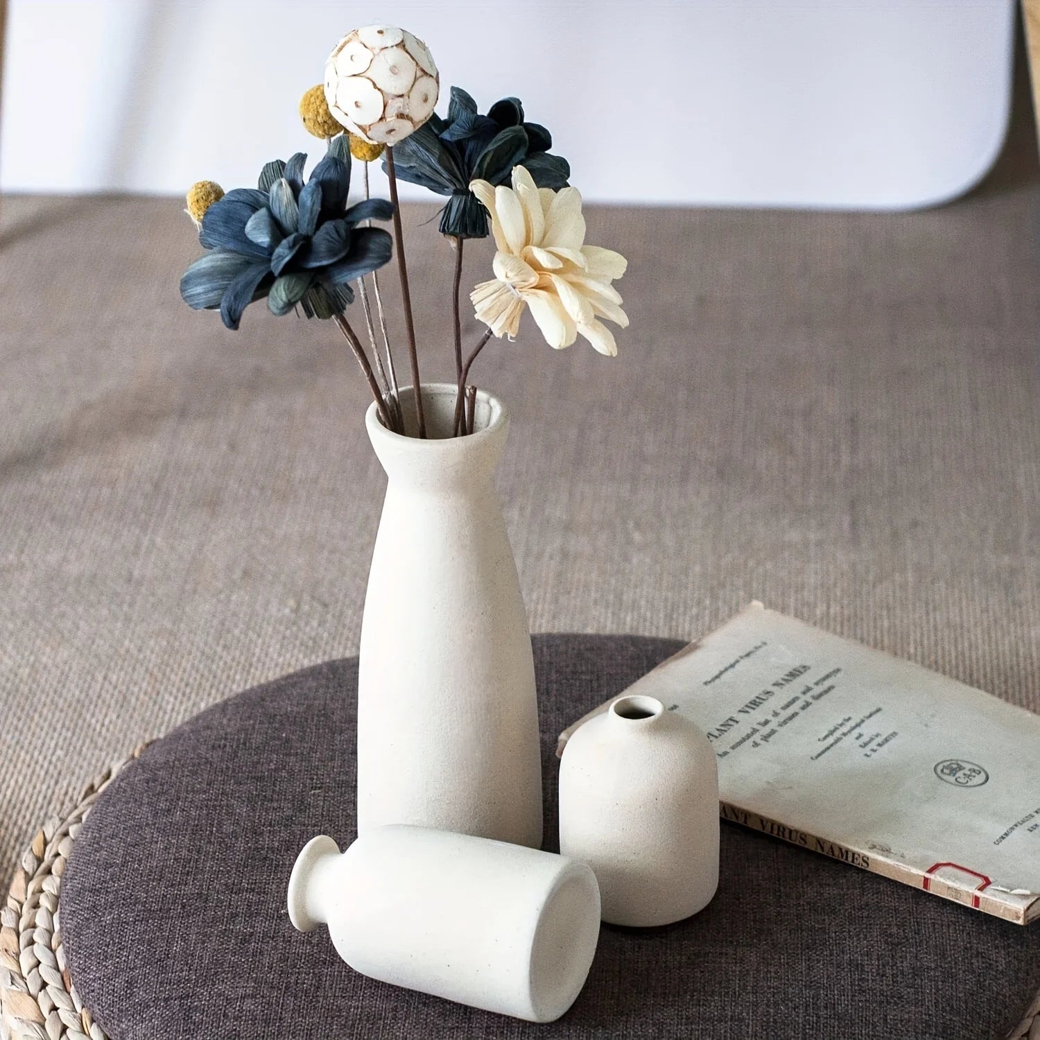 Modern Ceramic Vase Trio