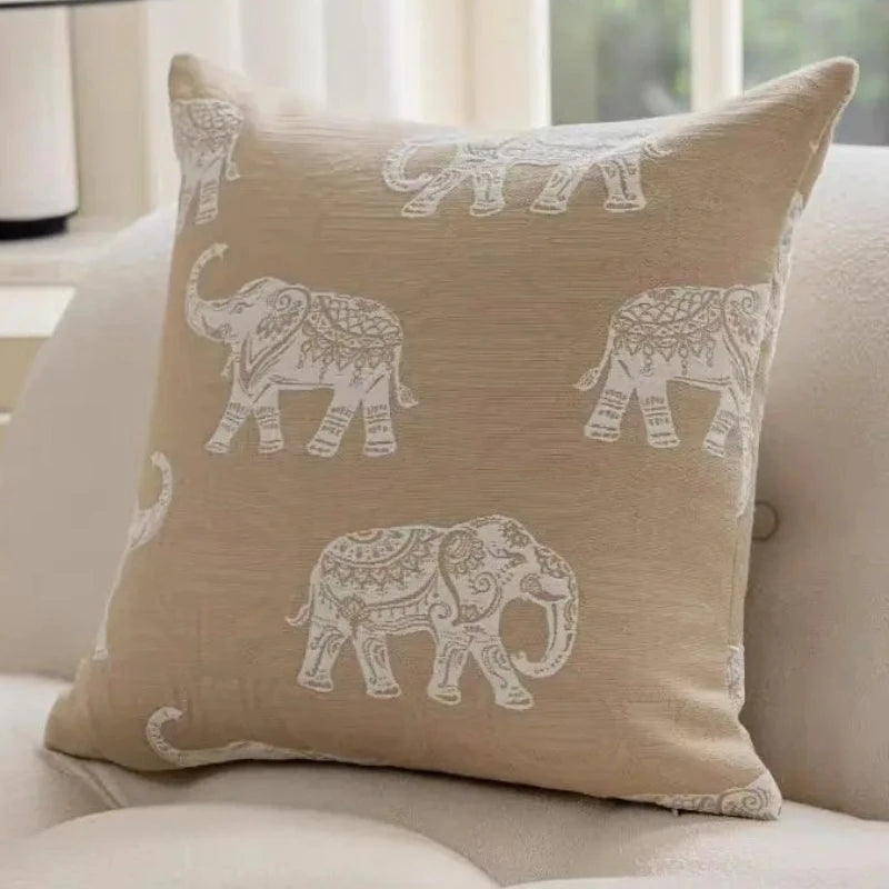 Oatmeal Woven Pillow Covers - Style 18 / 50x50cm