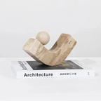 Abstract Stone Arc Sculpture