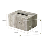 Travertine Bath Accessories - Tissue Box