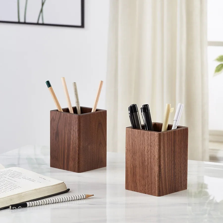 Walnut Wood Desk Organizer