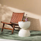 Sculpted Terrazzo Side Table