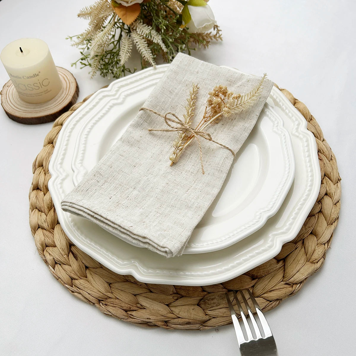 Classic Neutral Table Napkins