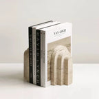 Travertine Arch Bookends