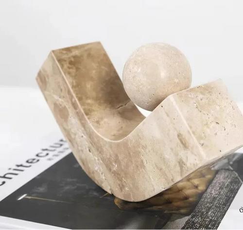 Abstract Stone Arc Sculpture