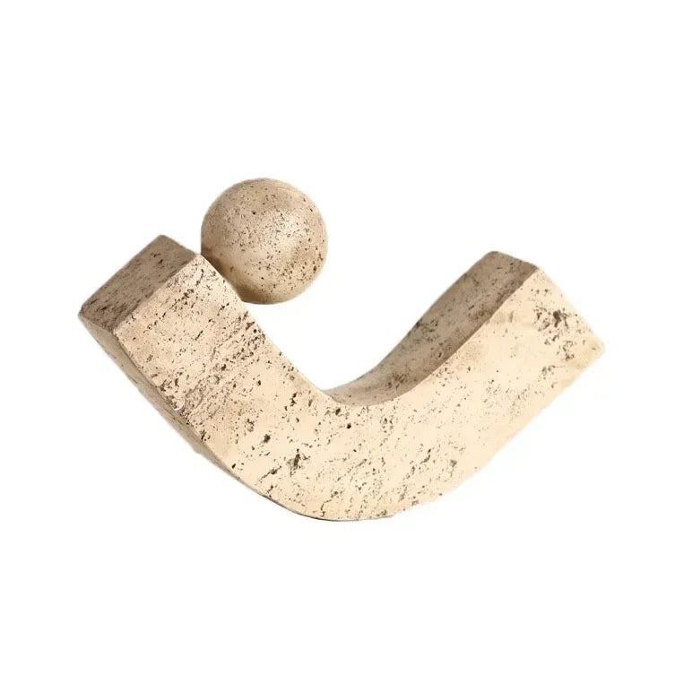 Abstract Stone Arc Sculpture