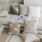 Oatmeal Woven Pillow Covers