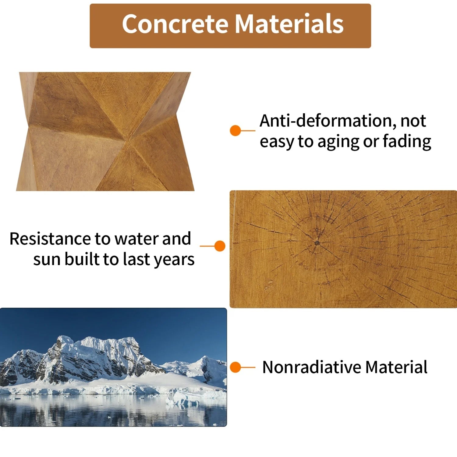 Geometric Wooden Side Table