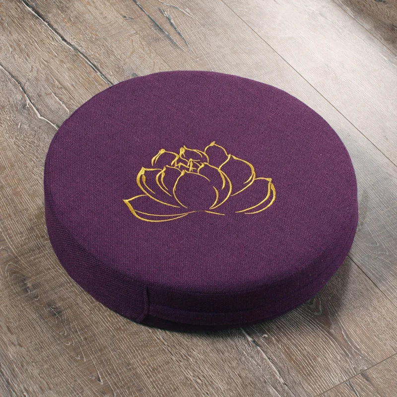 Elevated Meditation Cushion - Dark Purple